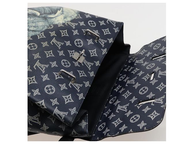 LOUIS VUITTON Monogram Savanna Steamer Rucksack Schwarz M54126 LV Auth 74279SA - Ansicht 24