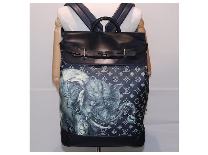 LOUIS VUITTON Monogram Savanna Steamer Rucksack Schwarz M54126 LV Auth 74279SA - Ansicht 32