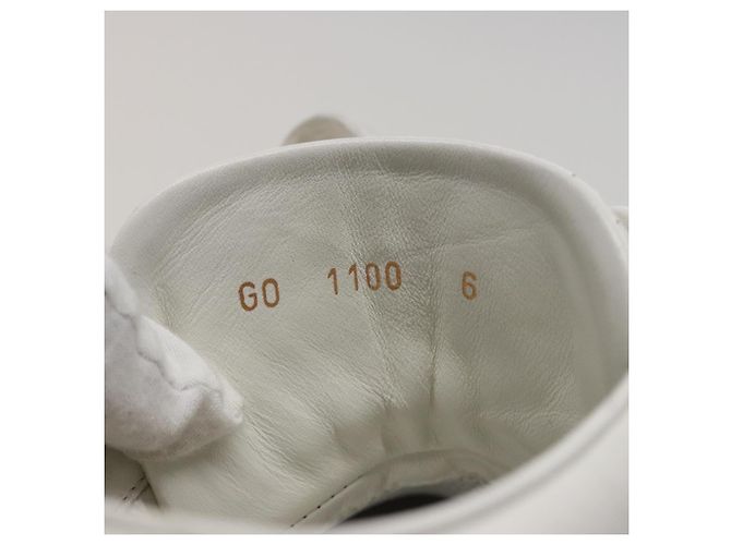 LOUIS VUITTON Sneakers Leder Weiß LV Auth kk232 - Ansicht 11