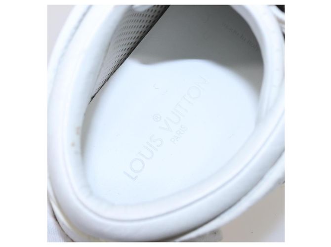 LOUIS VUITTON Sneakers Leder Weiß LV Auth kk232 - Ansicht 20
