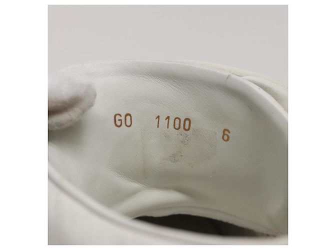 LOUIS VUITTON Sneakers Leder Weiß LV Auth kk232 - Ansicht 21