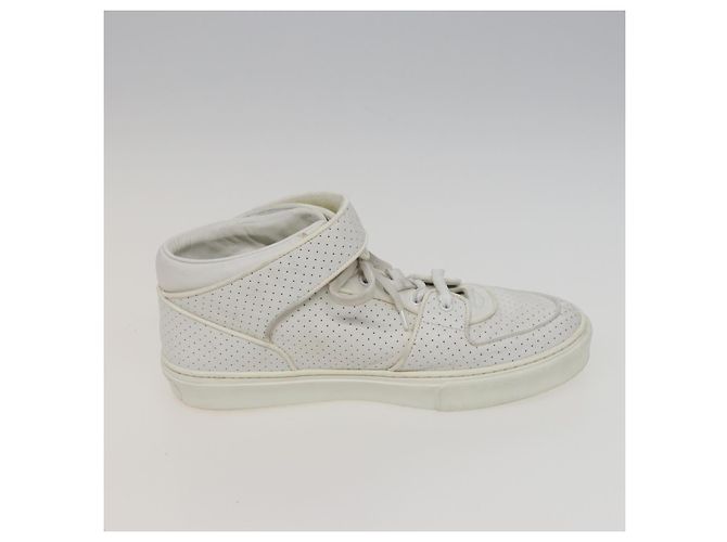 LOUIS VUITTON Sneakers Leder Weiß LV Auth kk232 - Ansicht 5