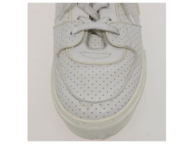 LOUIS VUITTON Sneakers Leder Weiß LV Auth kk232 - Ansicht 7