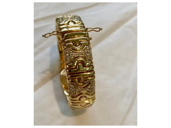 Orologio Bulgari Parentesi in oro giallo e diamanti - vista 2