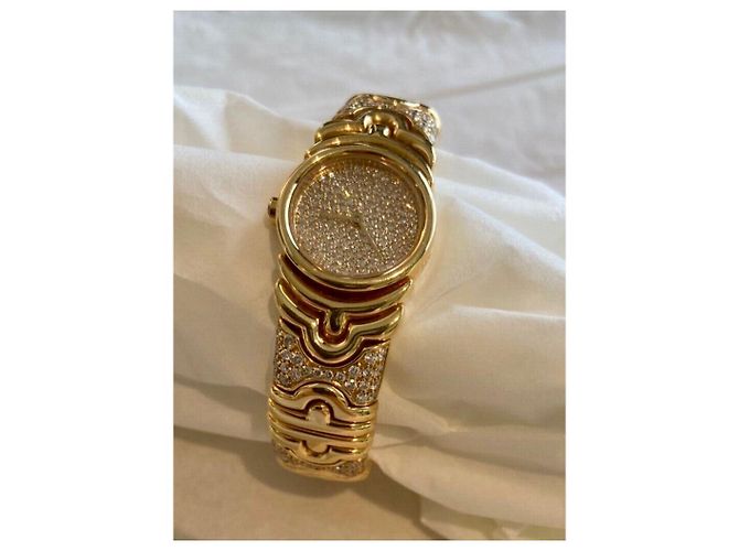 Orologio Bulgari Parentesi in oro giallo e diamanti - vista 6