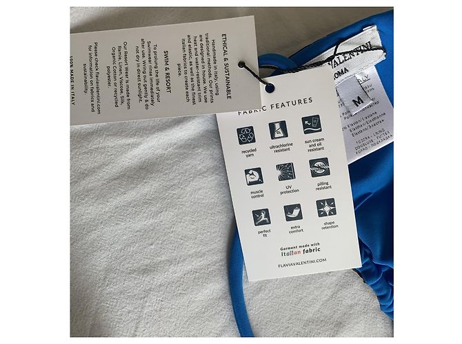 Autre Marque FLAVIA VALENTINI 2-teiliger Badeanzug Schwarz Orange - Ansicht 8