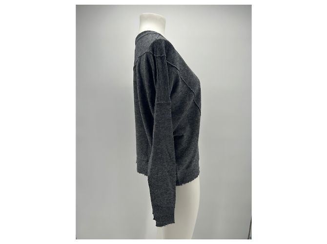 Zadig & Voltaire Strickwaren T.International S Kaschmir Grau - Ansicht 3