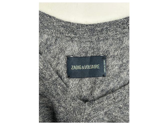 Zadig & Voltaire Strickwaren T.International S Kaschmir Grau - Ansicht 5