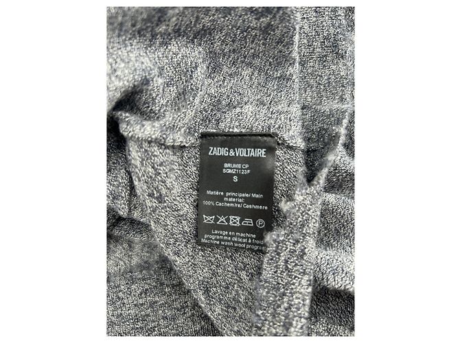 Zadig & Voltaire Strickwaren T.International S Kaschmir Grau - Ansicht 7