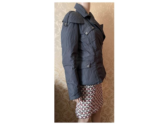 Autre Marque Chaqueta de Plumas PHARD Gris Oscuro Nylon Gris antracita - vista 12