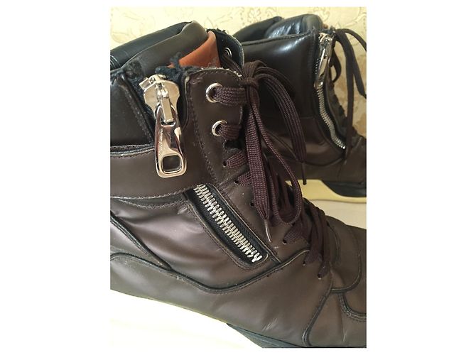 Dolce & Gabbana Brown Leather Boots Size 44 - view 5