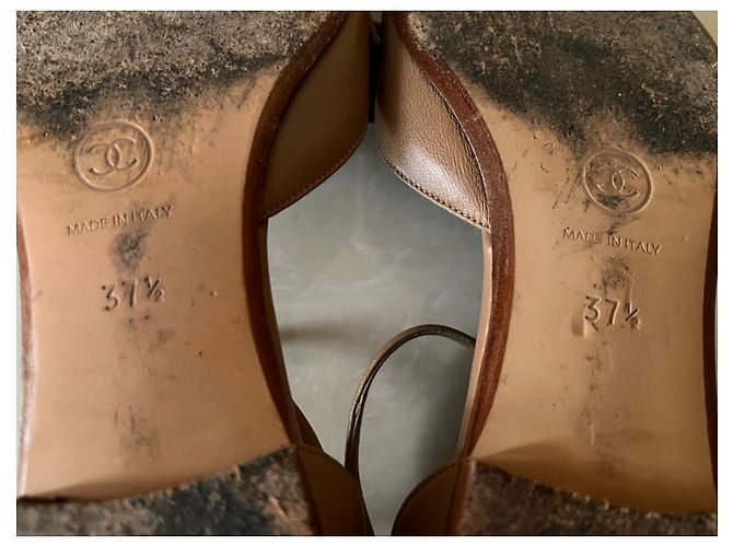 Chanel Bailarinas de Piel Camel Camello - vista 10
