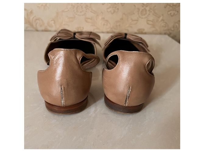 Chanel Bailarinas de Piel Camel Camello - vista 6