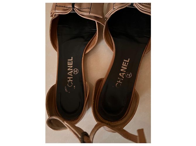 Chanel Bailarinas de Piel Camel Camello - vista 7