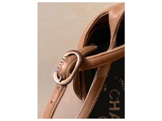 Chanel Bailarinas de Piel Camel Camello - vista 8