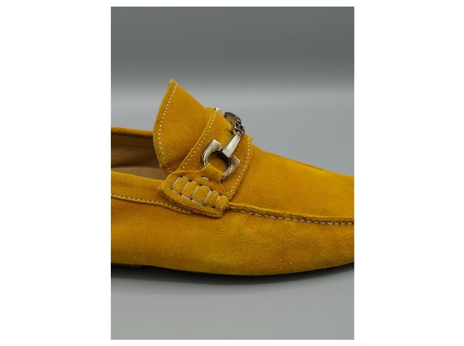 Bally Mocassini in camoscio senape Giallo - vista 2