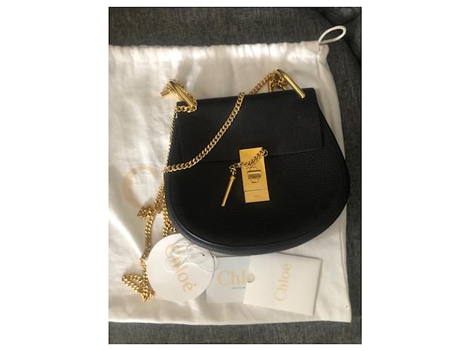 Drew Borsa Chloé in pelle nera Nero - vista 2