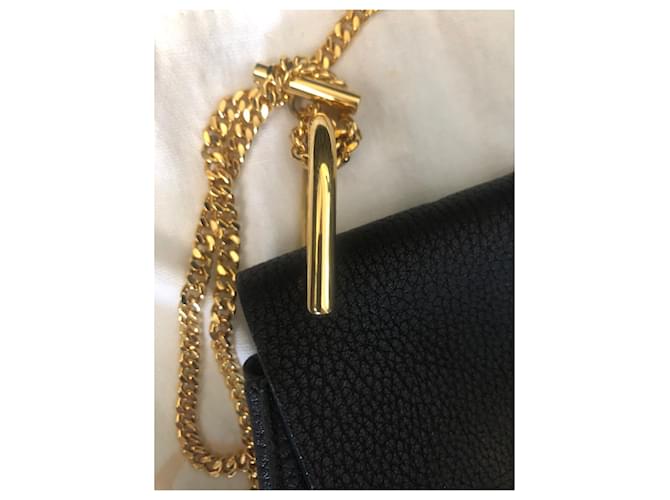 Drew Borsa Chloé in pelle nera Nero - vista 7