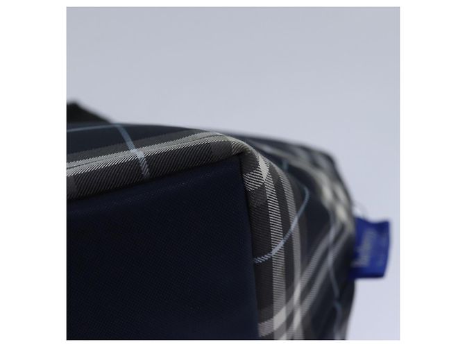 Autre Marque Borsa a mano in nylon Burberrys Nova Check Blue Label Auth yk13111 Blu navy - vista 16