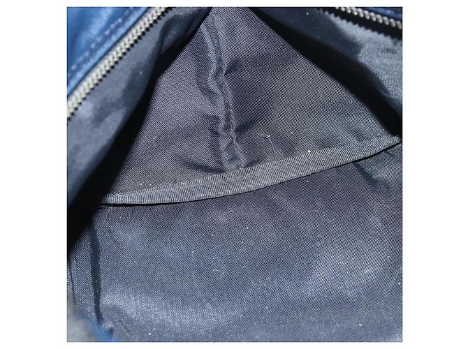 Autre Marque Borsa a mano in nylon Burberrys Nova Check Blue Label Auth yk13111 Blu navy - vista 20