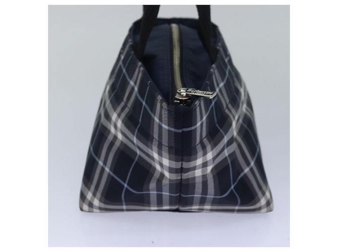 Autre Marque Borsa a mano in nylon Burberrys Nova Check Blue Label Auth yk13111 Blu navy - vista 4