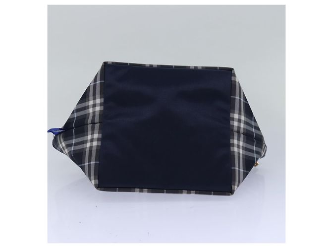 Autre Marque Borsa a mano in nylon Burberrys Nova Check Blue Label Auth yk13111 Blu navy - vista 5