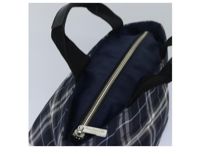Autre Marque Borsa a mano in nylon Burberrys Nova Check Blue Label Auth yk13111 Blu navy - vista 6