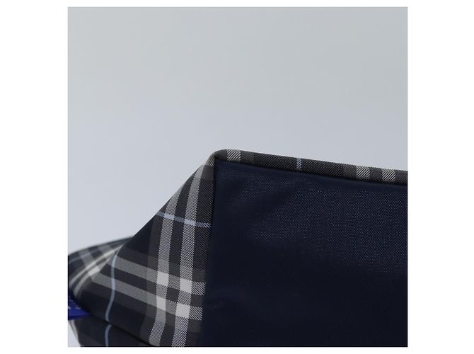 Autre Marque Borsa a mano in nylon Burberrys Nova Check Blue Label Auth yk13111 Blu navy - vista 9