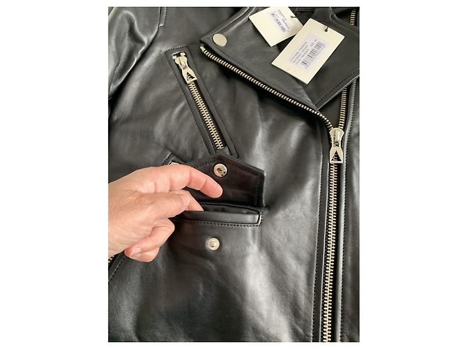 Eleven Paris Biker Lederjacke Schwarz XS - Ansicht 10