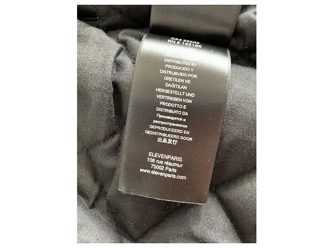 Eleven Paris Biker Lederjacke Schwarz XS - Ansicht 15