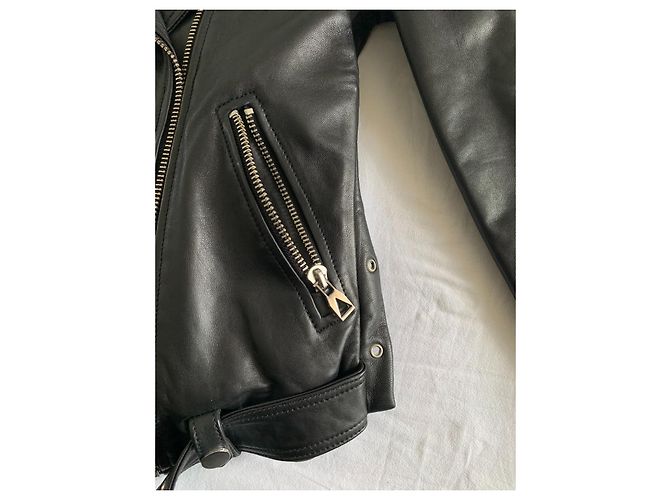 Eleven Paris Biker Lederjacke Schwarz XS - Ansicht 17