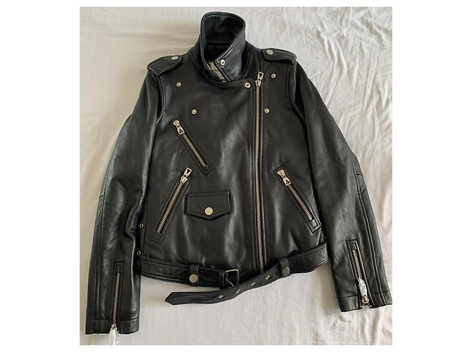 Eleven Paris Biker Lederjacke Schwarz XS - Ansicht 3