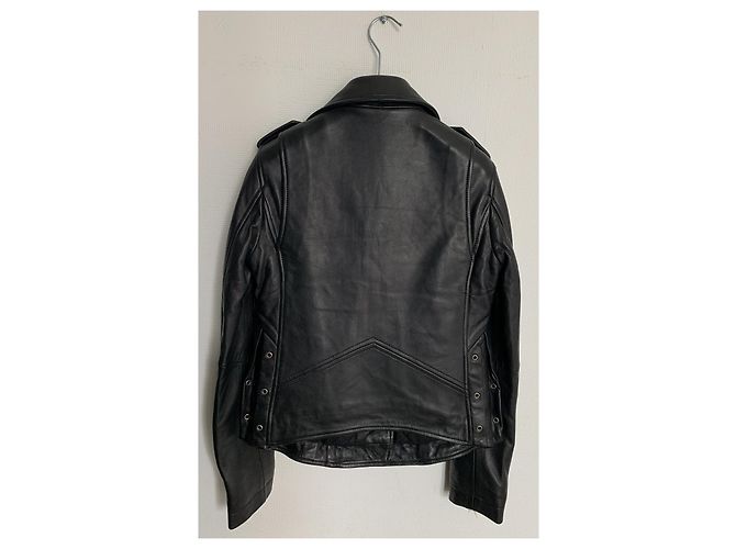 Eleven Paris Biker Lederjacke Schwarz XS - Ansicht 4