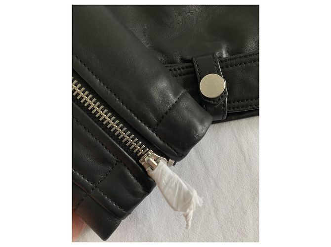 Eleven Paris Biker Lederjacke Schwarz XS - Ansicht 7