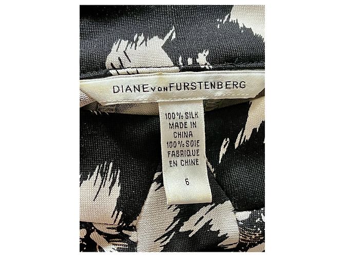 Diane Von Furstenberg DvF Stirling Seidenjersey-Kleid mit Pfauenmuster Mehrfarben - Ansicht 3