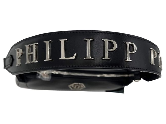 Philipp Plein Hobo Schultertasche aus Kalbsleder Schwarz - Ansicht 12
