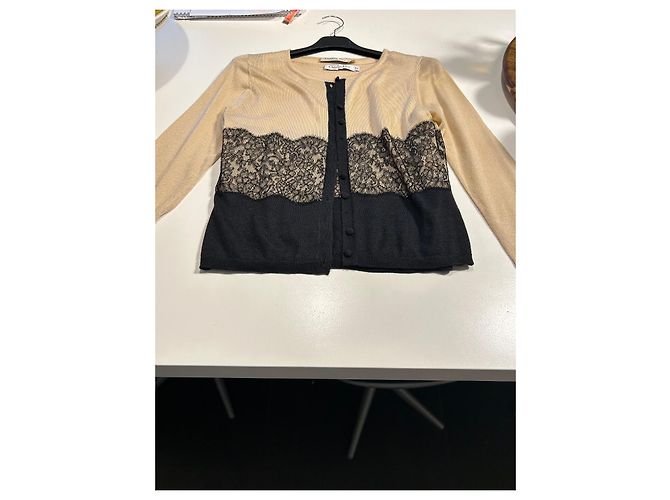 Conjunto Christian Dior de cachemira y seda rosa Talla 38 - vista 2