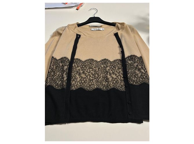 Conjunto Christian Dior de cachemira y seda rosa Talla 38 - vista 3