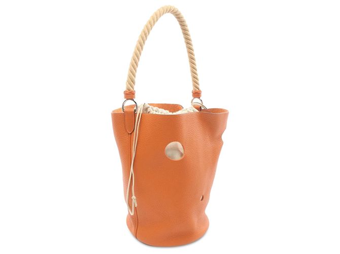 Hermès Arancione Taurillon Clemence Mangeoire MM - vista 2