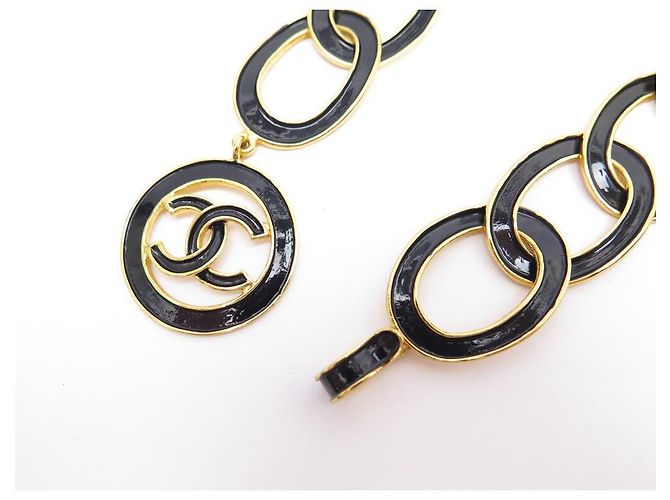 CHANEL GÜRTEL RINGE MEDAILLON LOGO CC 65 BIS 80 CM GOLDMETALL EMAILLE GÜRTEL Golden - Ansicht 3