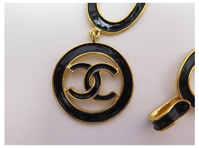 CHANEL GÜRTEL RINGE MEDAILLON LOGO CC 65 BIS 80 CM GOLDMETALL EMAILLE GÜRTEL Golden - Ansicht 4