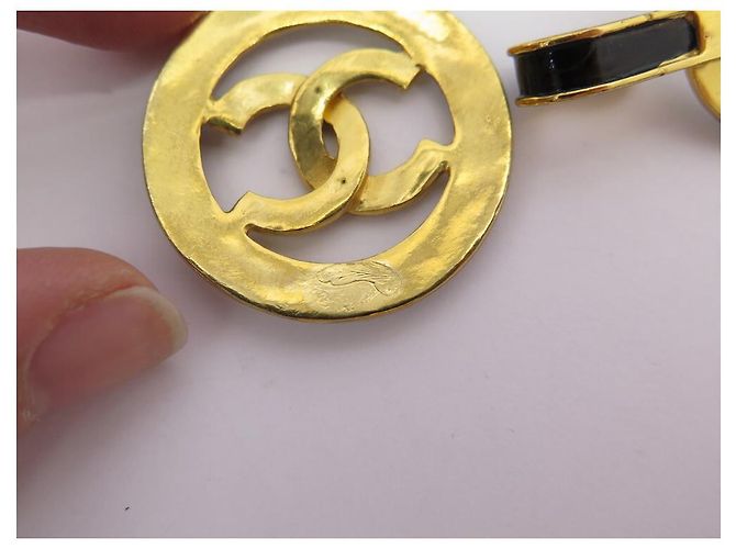 CHANEL GÜRTEL RINGE MEDAILLON LOGO CC 65 BIS 80 CM GOLDMETALL EMAILLE GÜRTEL Golden - Ansicht 7