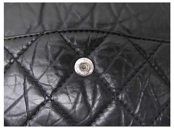BORSA CHANEL 2.55 MAXI JUMBO IN PELLE QUILTED NERA Nero - vista 15