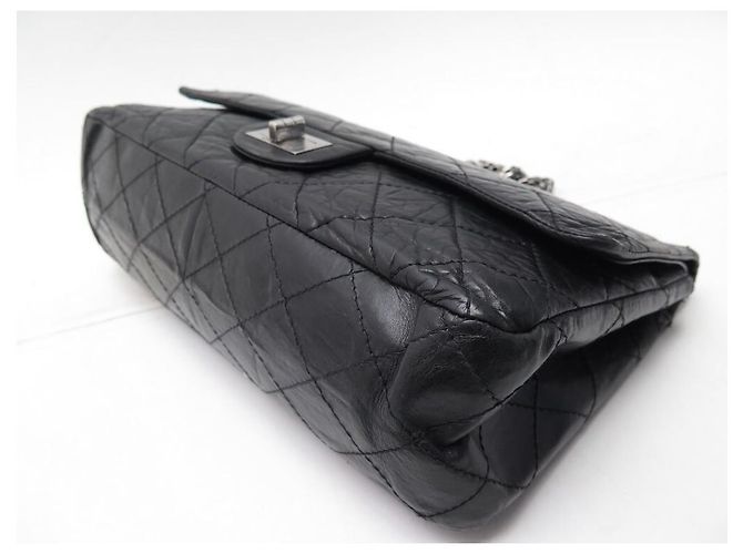 BORSA CHANEL 2.55 MAXI JUMBO IN PELLE QUILTED NERA Nero - vista 3