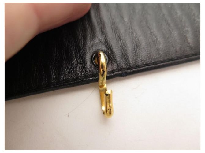 VINTAGE CHANEL GÜRTEL GROSSES LOGO MEDAILLON AUS SCHWARZEM LEDER 70 - Ansicht 10