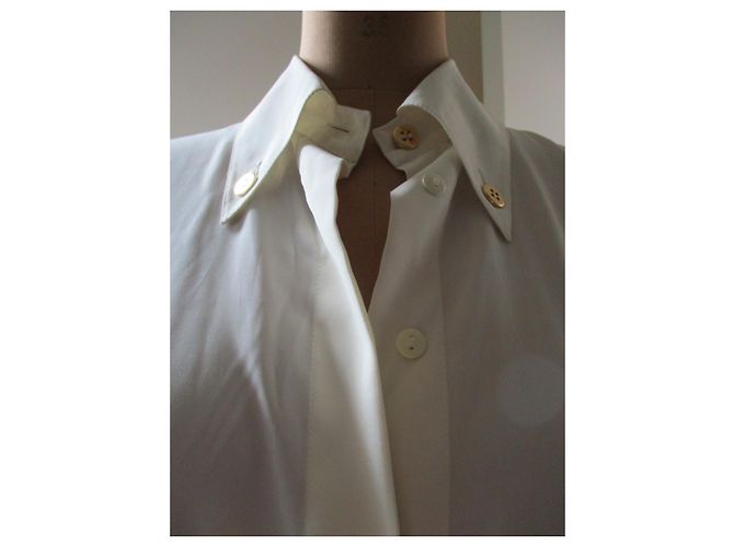Guy Laroche Hemd Creme Polyester Größe 44 Aus weiß - Ansicht 2