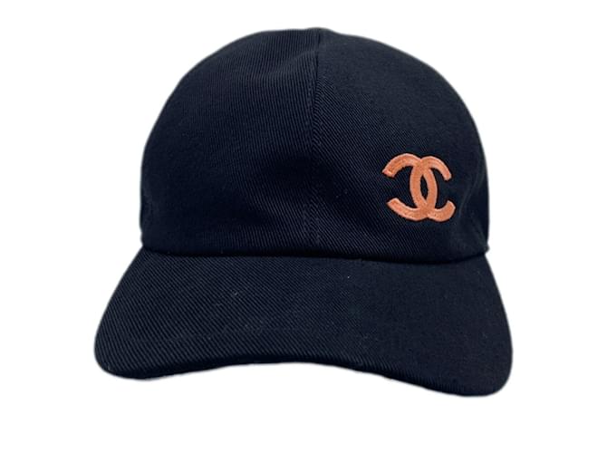Cappellino da baseball nero Chanel CC con ricamo di perline Coco - vista 2