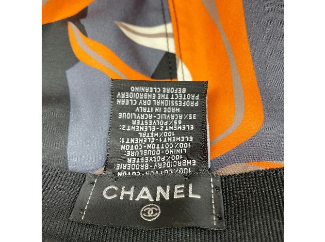 Cappellino da baseball nero Chanel CC con ricamo di perline Coco - vista 8