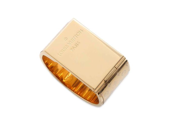 Spilla Anello Scarf Nanogram Louis Vuitton M00226 D'oro - vista 3