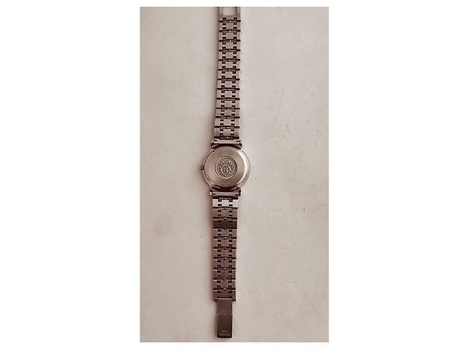 Relógio Hermès Sellier em aço com mostrador branco 30mm Prata - vista 5
